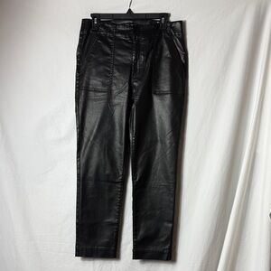 Kut from the Kloth Shiny Black Ankle Pants